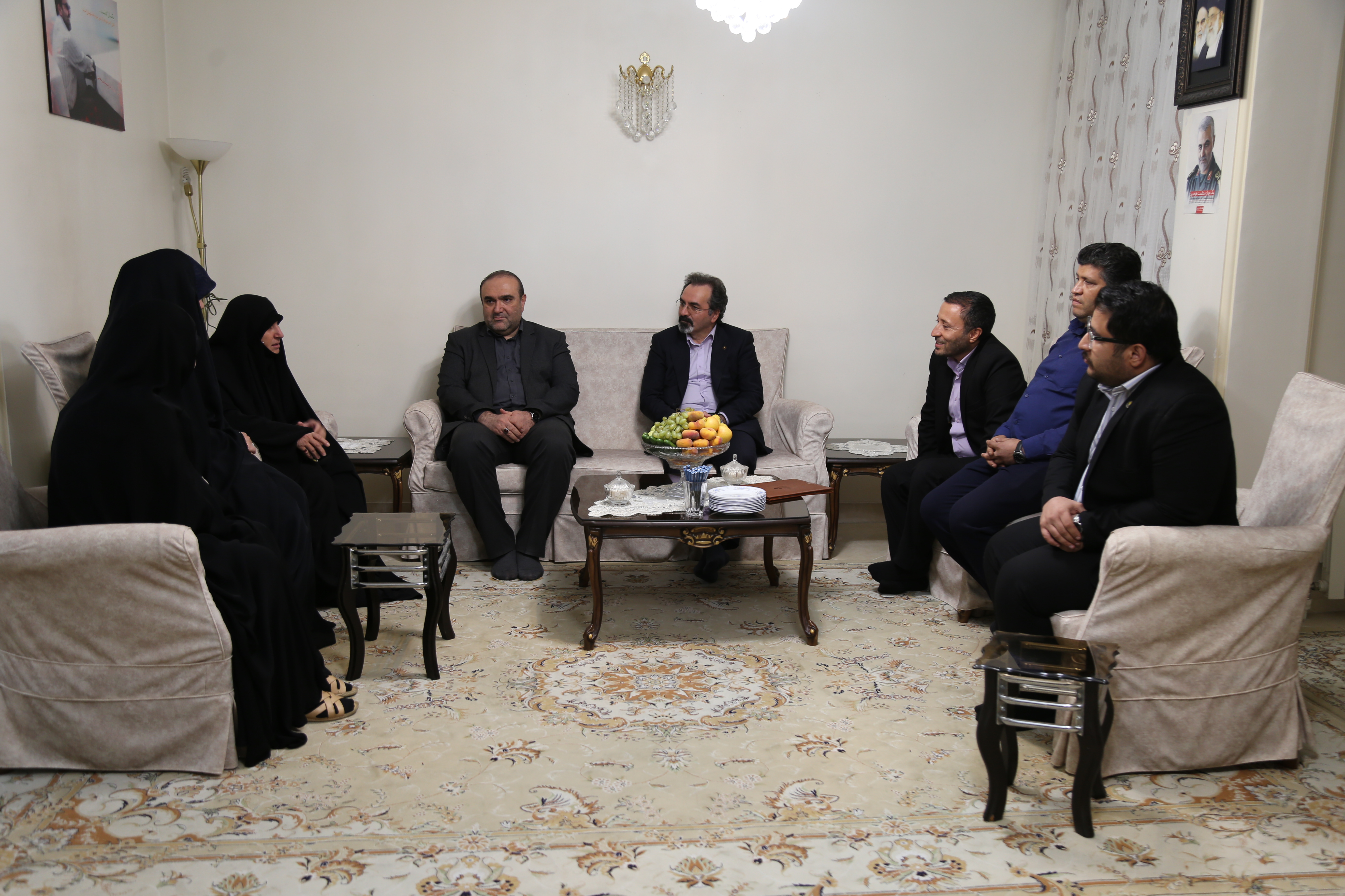 دیدار مدیرعامل هلدینگ صباانرژی با خانواده شهید سید آیت‌الله طبایی عقدایی